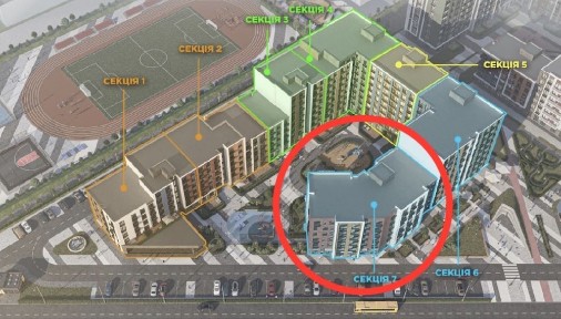 Продаж студіі на Сахарова можна в рассрочку без комісіі 10 хв до моря