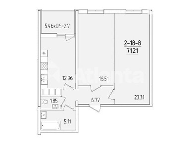 Продаж 2к квартири 70.1 кв. м на вул. Краснова • ID 35050514