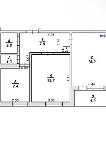 Продаж 2к квартири 51 кв. м на вул. Сихівська • ID 35051460
