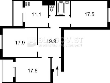 Продаж 3к квартири 90 кв. м на вул. Тираспольська 47 • ID 35054443