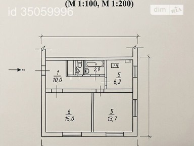 Продаж 2к квартири 49.1 кв. м на вул. Павла Петриченка 69 • ID 35059996