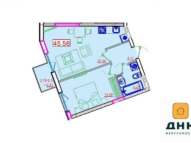 Продаж 1к квартири 46 кв. м на вул. Софіївська 1А • ID 35057045