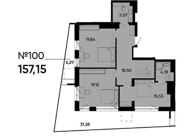 Продаж 3к квартири 157 кв. м на вул. Джона Леннона • ID 35061889