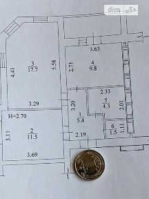 Продаж 2к квартири 53 кв. м на вул. Заливна 8А • ID 35061886