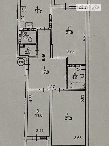 Продаж 3к квартири 107 кв. м на вул. Юрія Кондратюка 7, кв. 396 • ID 35061785