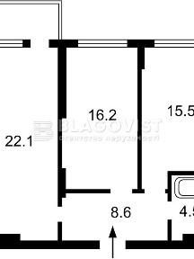 Продаж 2к квартири 76 кв. м на вул. Лесі Українки 28А • ID 35065863