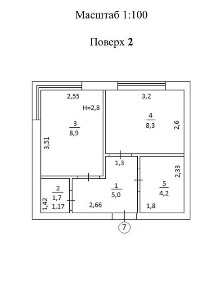 Продаж 1к квартири 28 кв. м на вул. Ольги Кобилянської 2 • ID 35063334