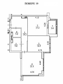 Продаж 2к квартири 82.9 кв. м на вул. Андрія Верхогляда 28, кв. 90 • ID 35068177
