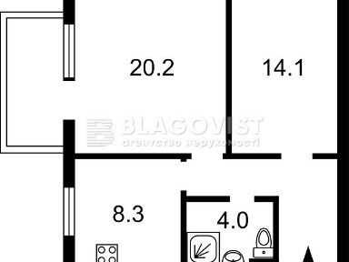Продаж 2к квартири 55 кв. м на бул. Тараса Шевченка 48А • ID 35068006