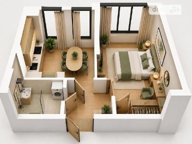 Продаж 1к квартири 34.1 кв. м на вул. Паркова 12 • ID 35070889