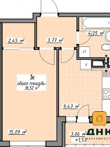 Продаж 1к квартири 35.13 кв. м на просп. Князя Ярослава Мудрого 17А • ID 35072982