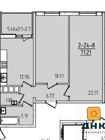 Продаж 2к квартири 69.7 кв. м на вул. Краснова 1Д • ID 35072928