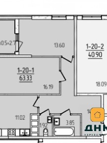 Продаж 2к квартири 62.5 кв. м на вул. Краснова 1Д • ID 35072895