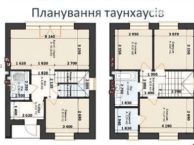 Продаж 2 поверхового таунхауса з ділянкою на 1 сотку, 92 кв. м, 4 кімнати, на вул. Павленка • ID 35073527