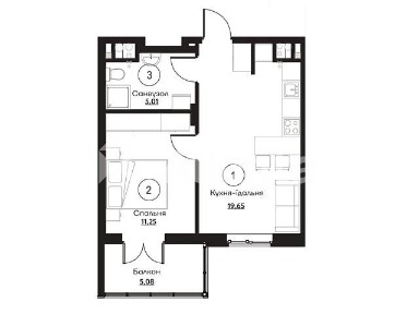Продаж 1к квартири 40.99 кв. м на вул. Слобідська • ID 35074551
