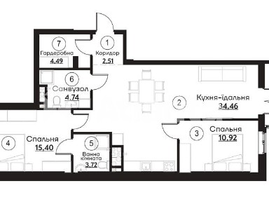Продаж 2к квартири 81.32 кв. м на вул. Слобідська • ID 35074549