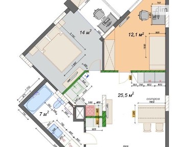 Продаж 2к квартири 57 кв. м на вул. Перемишльська 2Г • ID 35073622