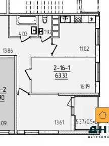 Продаж 2к квартири 62.8 кв. м на вул. Краснова 1Д • ID 35072918
