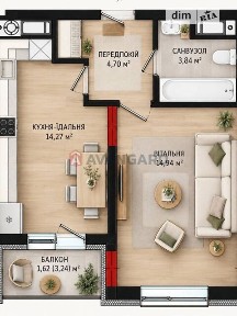 Продаж 1к квартири 41.2 кв. м на вул. Ленкавського • ID 35075206