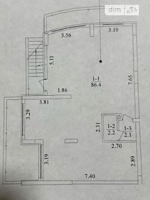 Продаж комерційного приміщення на вул. Воскресенська 14Е, площа 90.7 кв. м • ID 35076455