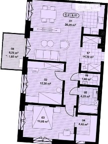 Продаж 2к квартири 79.3 кв. м на вул. Івана Франка • ID 35079504