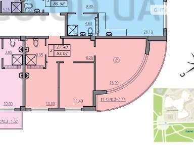 Продаж 2к квартири 53.04 кв. м на бул. Гетьмана Сагайдачного • ID 35081769