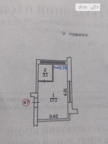 Продаж 1к квартири 20.2 кв. м на вул. Кам'янська 125Г • ID 35080841