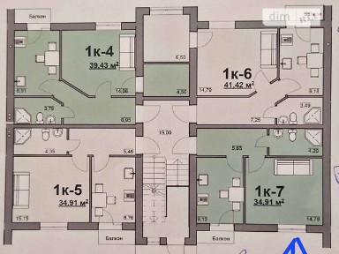 Продаж 1к квартири 34.91 кв. м на вул. Каштанова 3 • ID 35080288