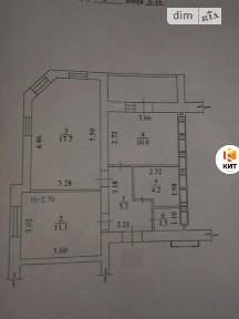Продаж 2к квартири 52 кв. м на вул. Заливна 10 • ID 35082751