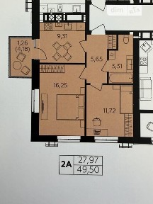 Продаж 2к квартири 49.6 кв. м на шосе Немирівське • ID 35082549