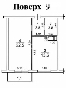 Продаж 1к квартири 44.8 кв. м на вул. Перлинна 12 • ID 35081816