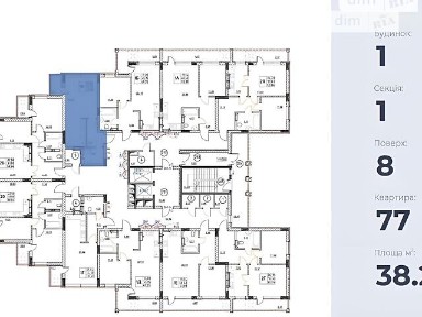 Продаж 1к квартири 38.2 кв. м на шосе Гостомельське • ID 35084798