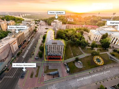 Здається комерційне приміщення на вул. Хрещатик 7/11, площа 154.1 кв. м • ID 35085953