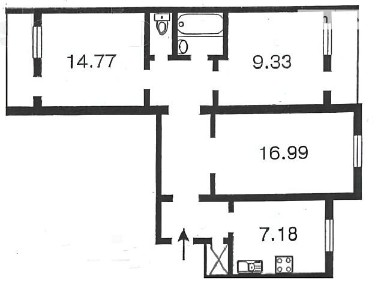 Продаж 3к квартири 69 кв. м на вул. Героїв Дніпра 71 • ID 35087269