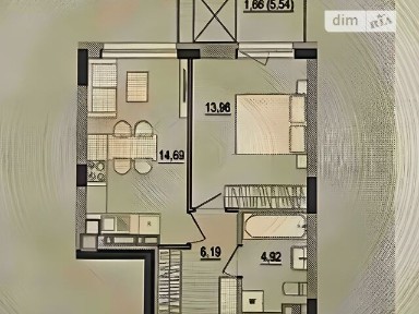 Продаж 1к квартири 41.4 кв. м на вул. Келецька • ID 35086927