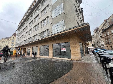 Оренда приміщення | Львів просп. Шевченка, 7 - кут із вул. Нижанківського. Загальна площа - 128,5 м², Оренда - 4500 $/міс.
