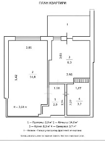 Продаж 1к квартири 30.8 кв. м на вул. Михайла Грушевського • ID 35088094