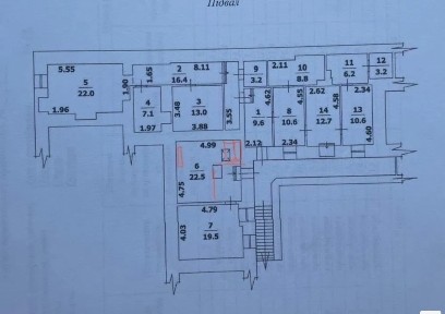 Оренда офісу 185 м², Ланжероновская вул.