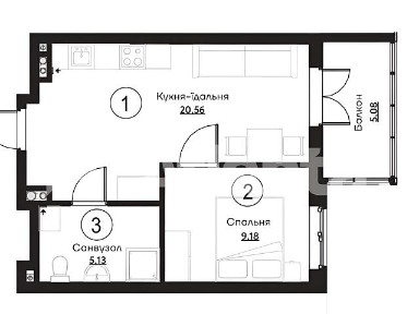 Продаж 1к квартири 39.95 кв. м на вул. Слобідська • ID 35079710