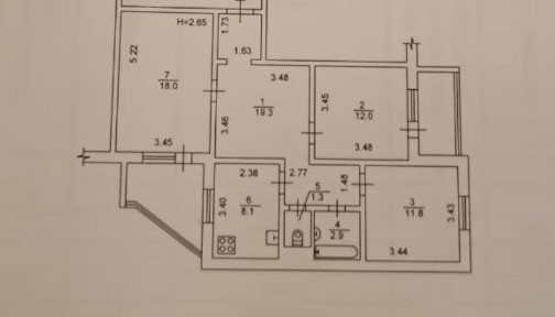 Продаж 3-кімнатної квартири 83,7, червоної калини (маяковського ) 52