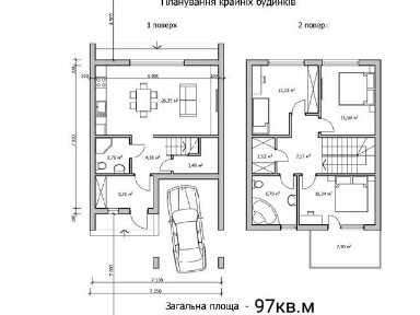 Продаж 2 поверхового таунхауса з ділянкою на 2 сотки, 80 кв. м, 3 кімнати, на Забіли наталі • ID 35090089