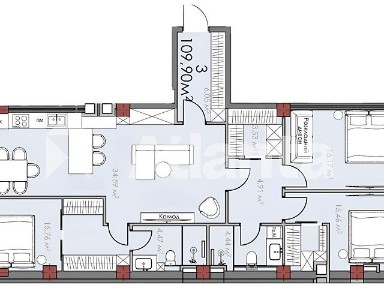 Продаж 3к квартири 109.9 кв. м на вул. Олександра Станкова • ID 35092288