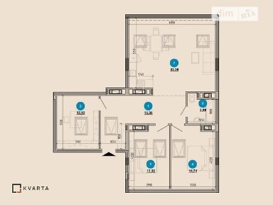 Продаж 3к квартири 94 кв. м на вул. Волинська 9, кв. 38 • ID 35090386