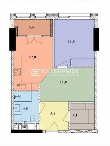 Продаж 1к квартири 52.5 кв. м на просп. Берестейський 11 • ID 35091164