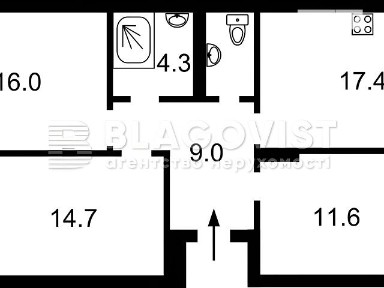 Продаж 3к квартири 84 кв. м на вул. Каховська 62А • ID 35090660