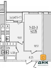 Продаж 1к квартири 41.8 кв. м на вул. Краснова 1Е • ID 35094365
