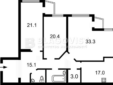 Продаж 3к квартири 131 кв. м на вул. Дмитрівська (Шевченківський) 66А • ID 35095656
