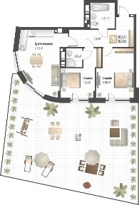 Продаж 2 кім. квартири SOUL PARK вул П. Орлика 98.08 кв. м Без комісії!
