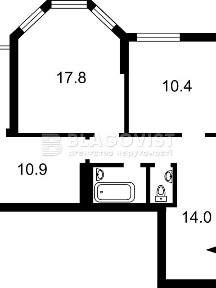 Продаж 2к квартири 59 кв. м на вул. Генерала Шаповала 20 • ID 35100224