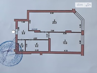 Продаж 1к квартири 54 кв. м на вул. Будівельників (Грузевиця-2) 5/3 • ID 35099812